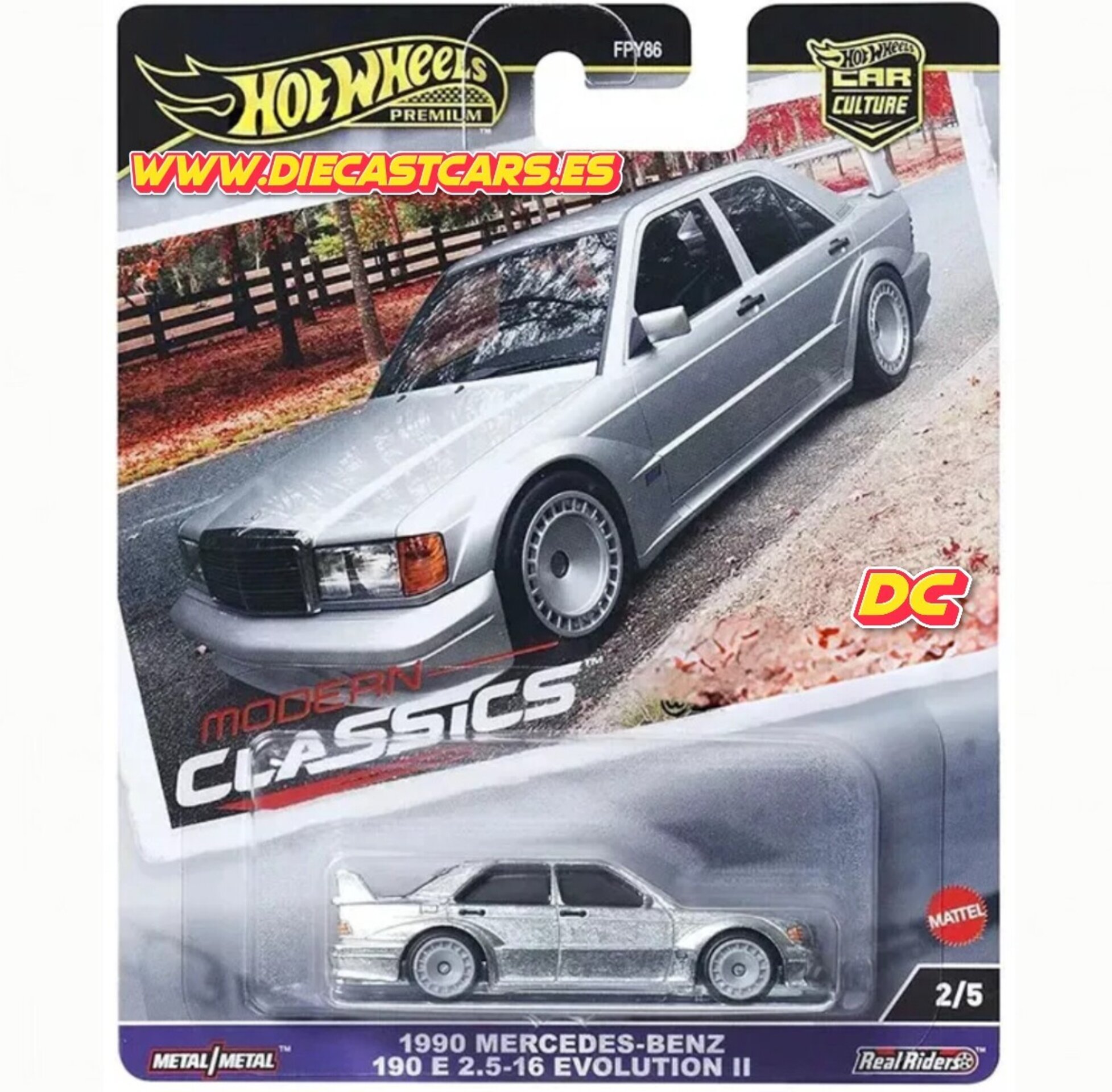 Hot Wheels Premium 1990 MERCEDES-BENZ 190 E 2.5-16 *Serie Modern Classics* 1:64 - 1
