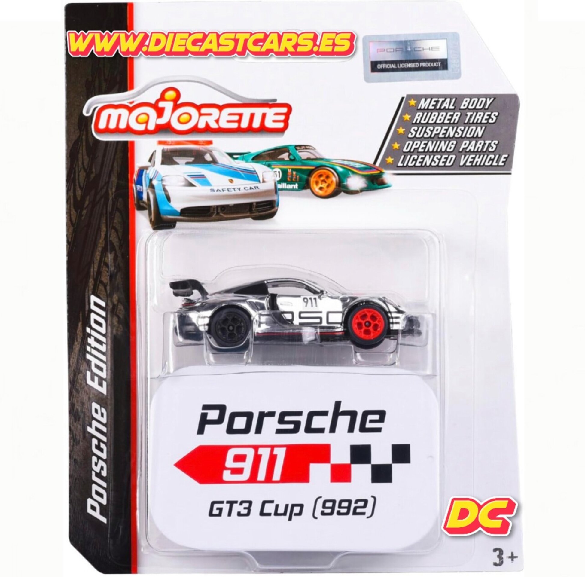 Majorette PORSCHE 911 GT3 CUP (992) * Serie Porsche Edition * Diecast 1:64 - 1