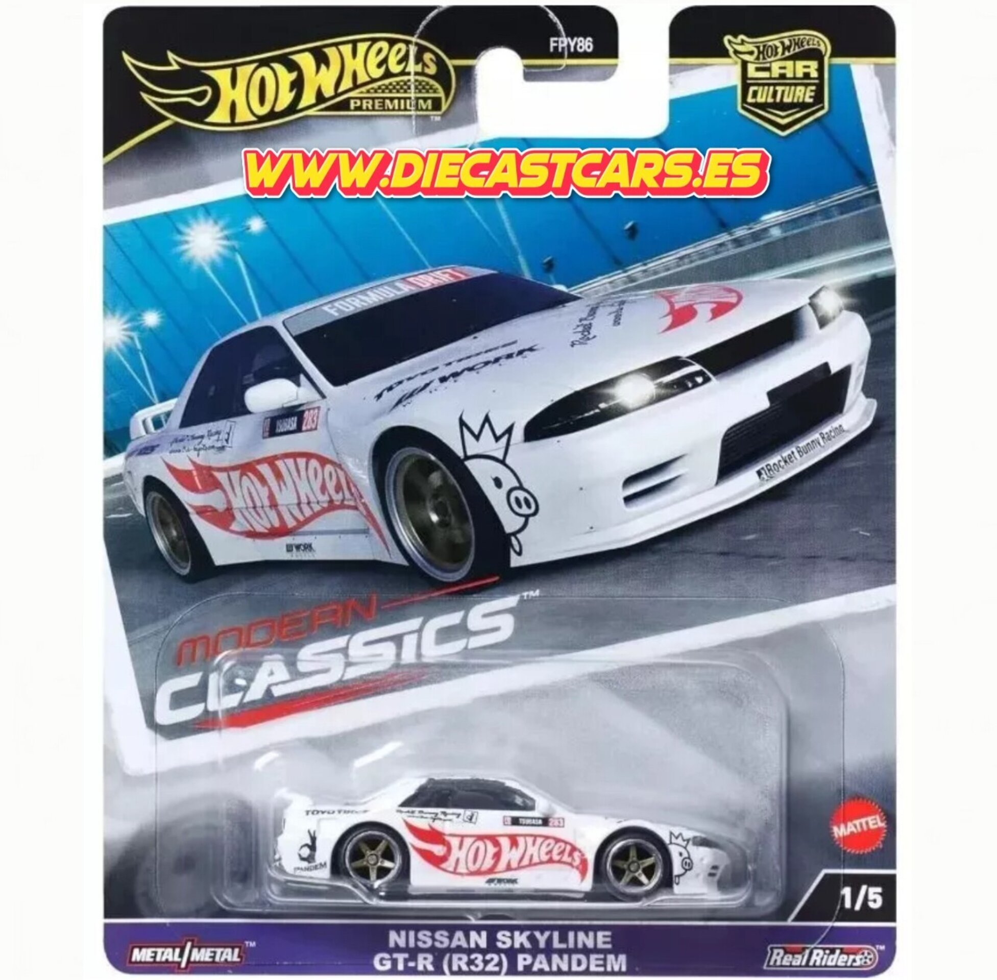 Hot Wheels Premium NISSAN SKYLINE GT-R (R32) PANDEM * Serie Modern Classics * - 1