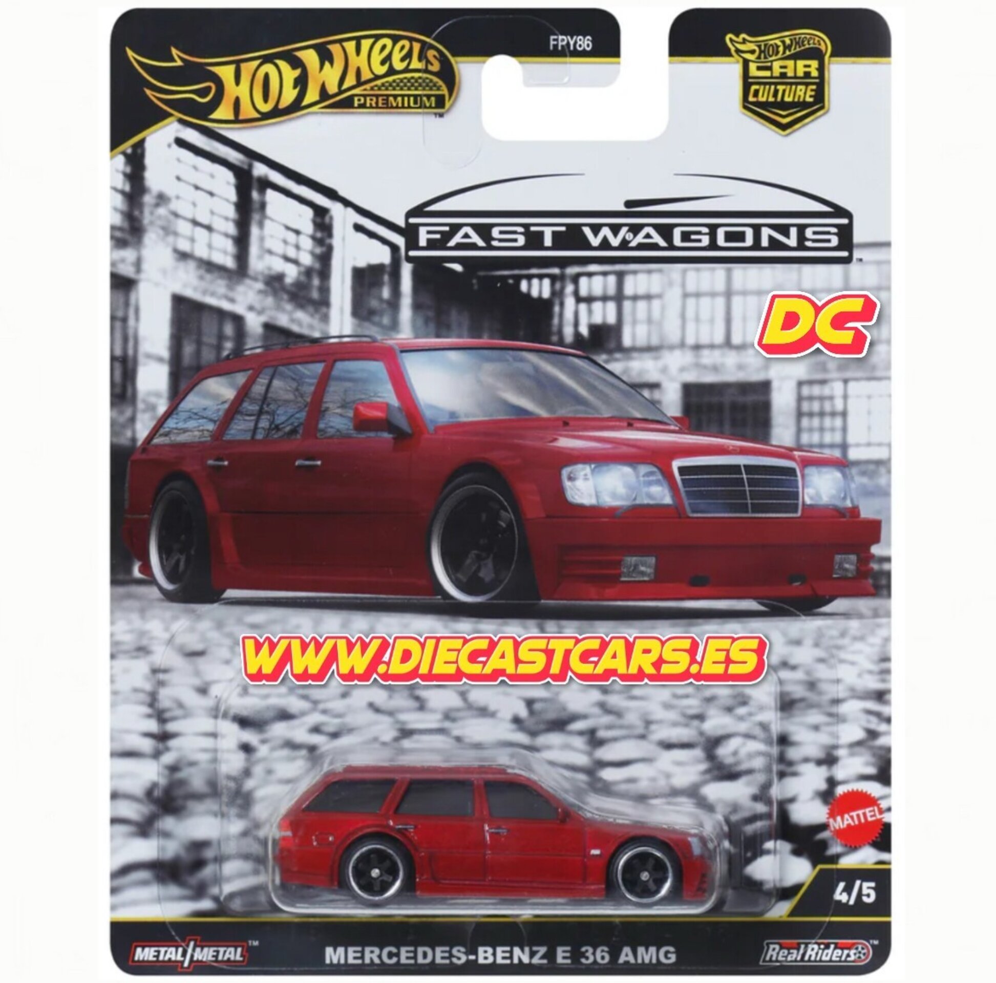 Hot Wheels Premium MERCEDES-BENZ E 36 AMG *Serie Fast Wagons* Car Culture 1:64 - 1