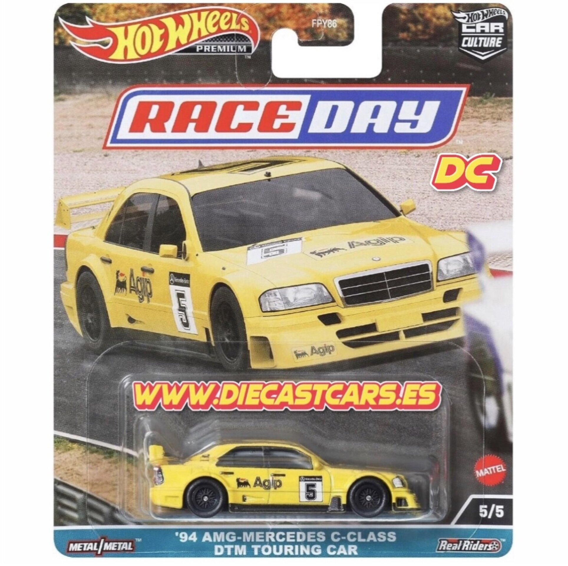 Hot Wheels Premium ´94 AMG-MERCEDES C-CLASS DTM TOURING CAR *Serie Race Day* - 1