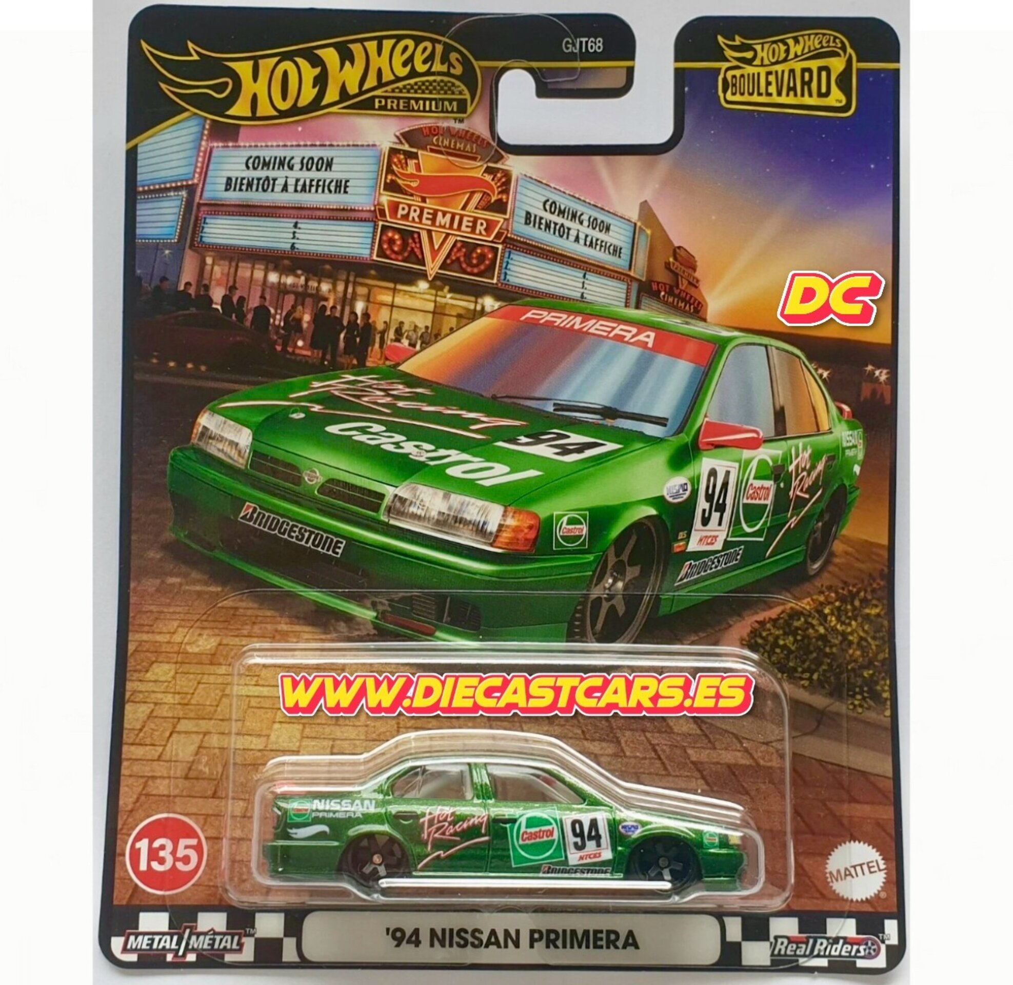Hot Wheels Premium ´94 NISSAN PRIMERA Castrol * Serie Boulevard #135 * Diecast - 2