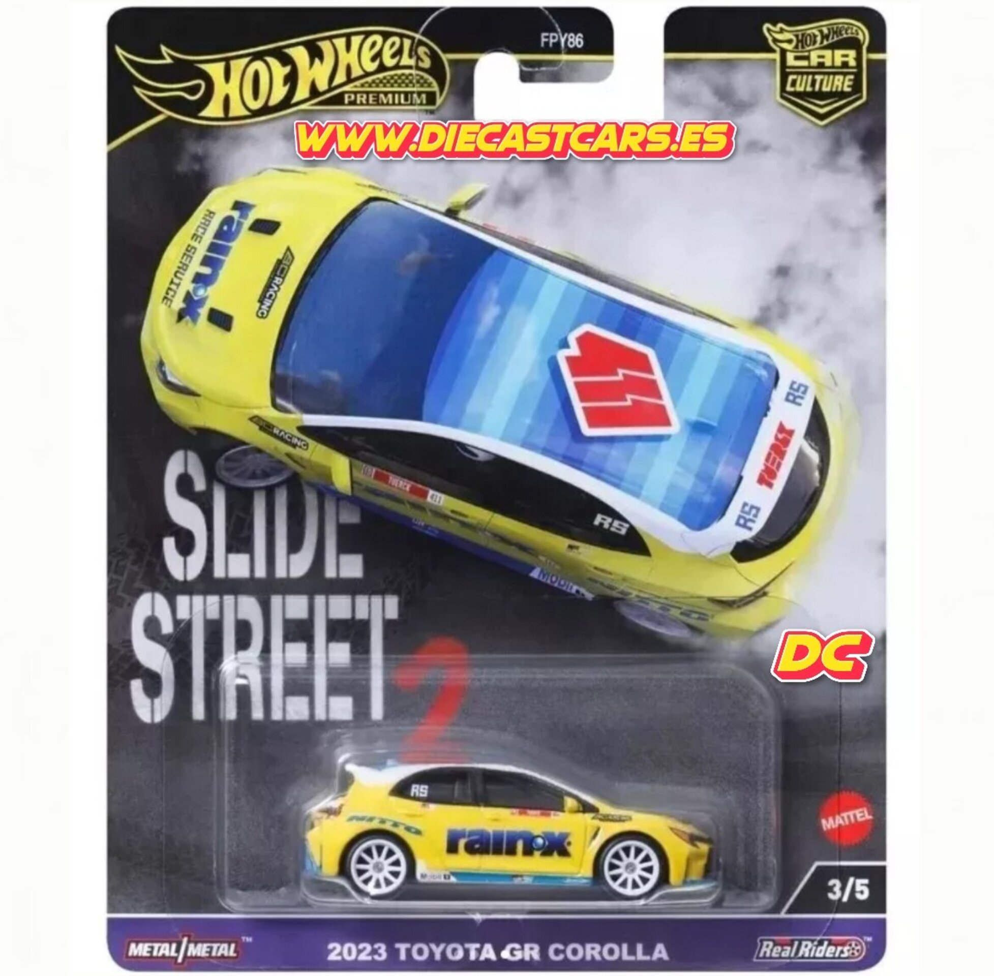 Hot Wheels Premium 2023 TOYOTA GR COROLLA *Serie Slide Street 2* Car Culture - 1
