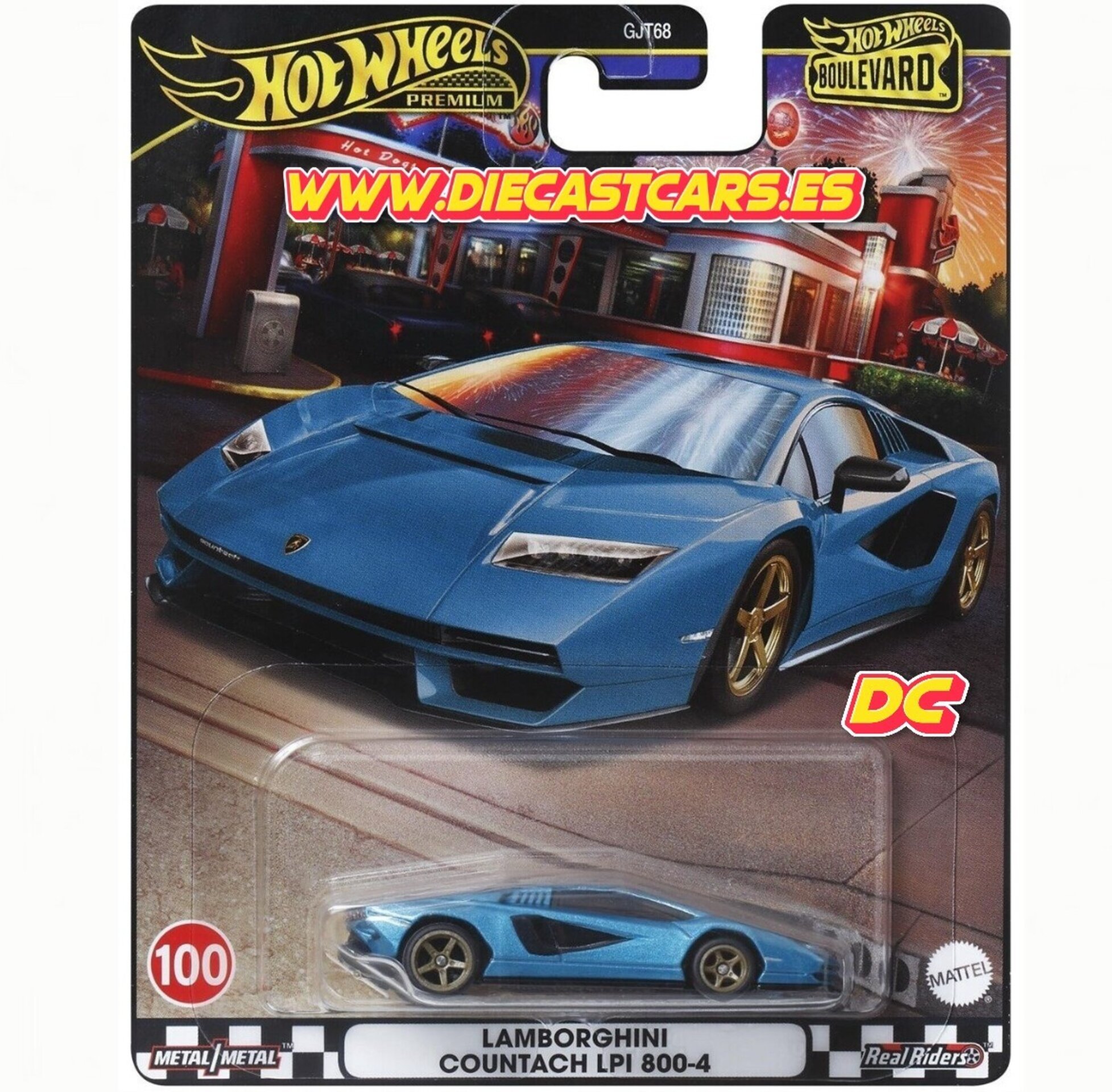 Hot Wheels Premium LAMBORGHINI COUNTACH LPI 800-4 *Serie Boulevard #100* 1:64 - 1